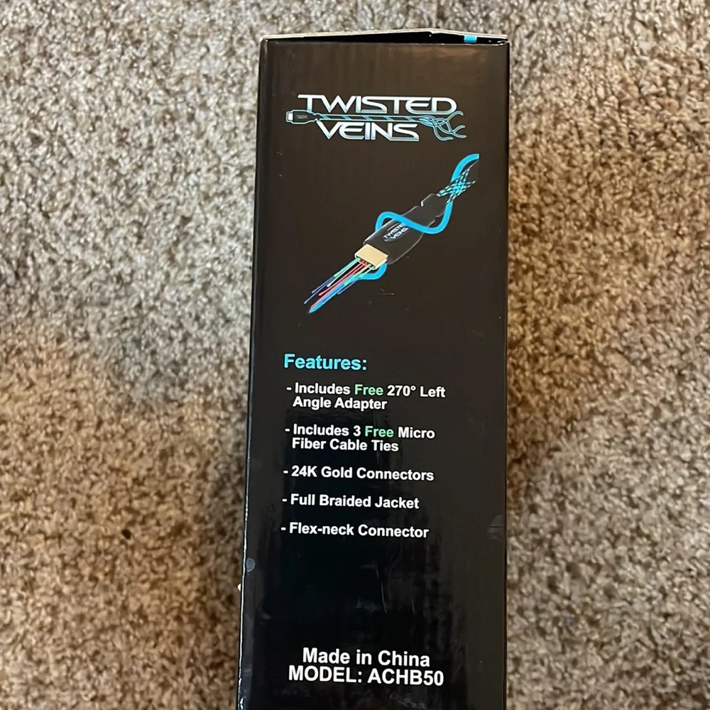 Twisted Veins HDMI cable